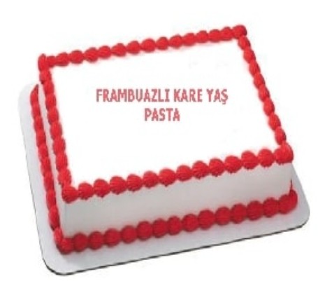 Damakta Unutulmaz Lezzet 20 Kişilik Frambuazlı Pasta